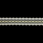 Flower Edge Eyelet Lace Per Meter 30mm Lemon